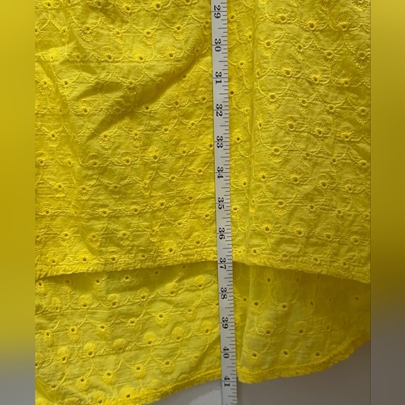 Terzo Millennio Women’s Yellow Linen Sleeveless Dress XS Made in Italy Summer Ca - Picture 8 of 9